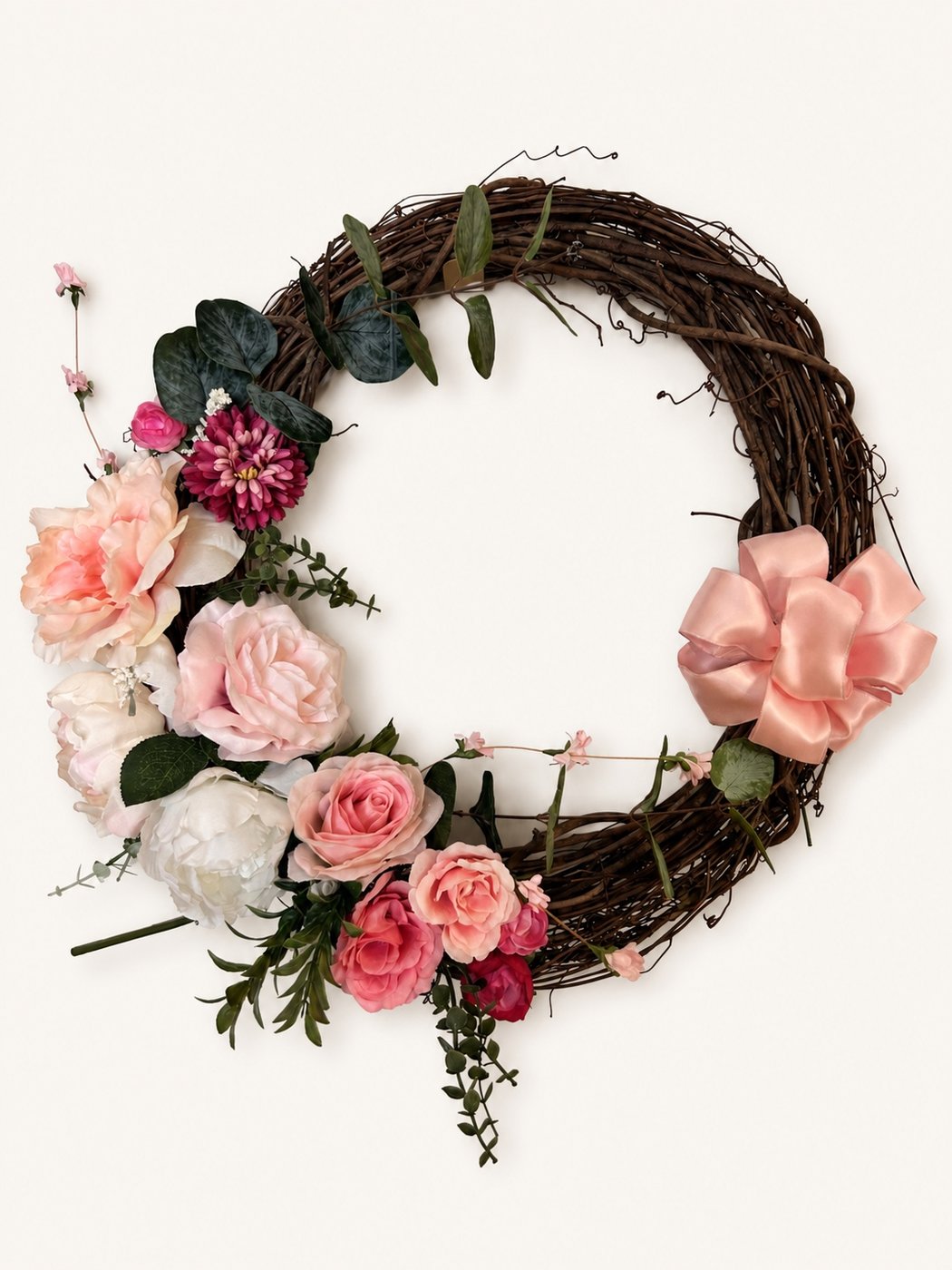 A handmade wreath from the collection